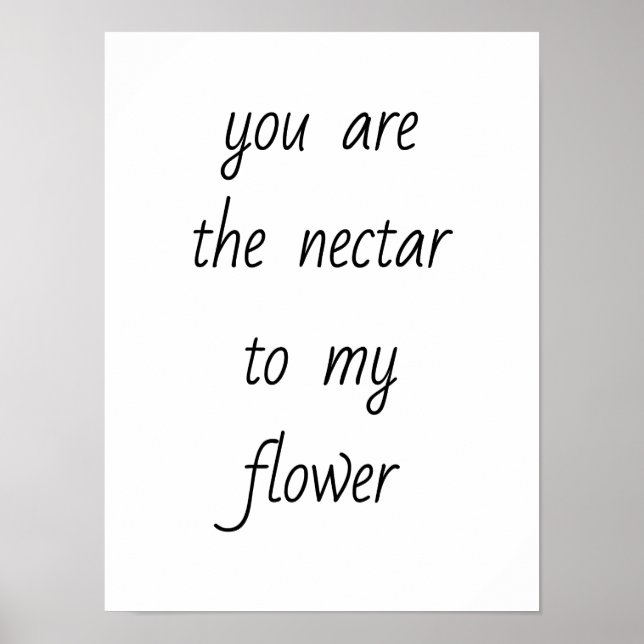Nektar auf meinem Blume-Poster Poster (Vorne)