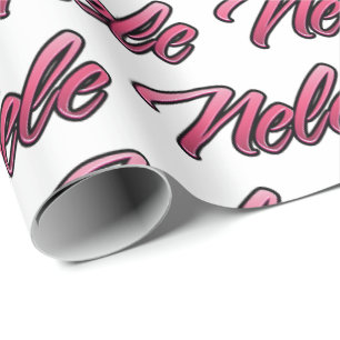Nele faded pink personalisiertes Geschenkpapier
