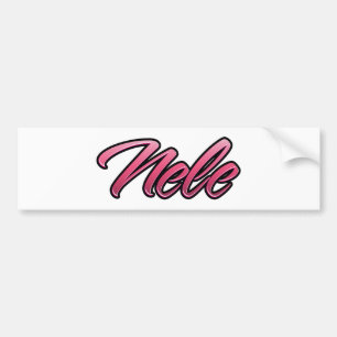 Nele verblasst pink Aufkleber Sticker Autoaufkleber