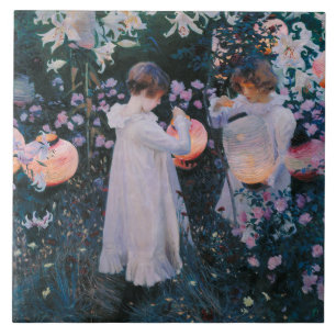 Nelke, Lilie, Lilie, Rose (John Singer Sargent) Fliese