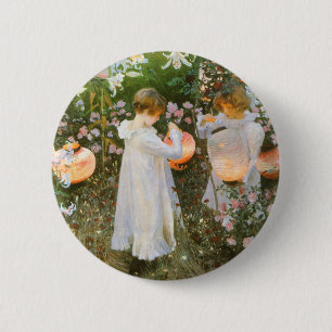 Nelke, Lilie, Lilie, Rose von John Singer Sargent Button
