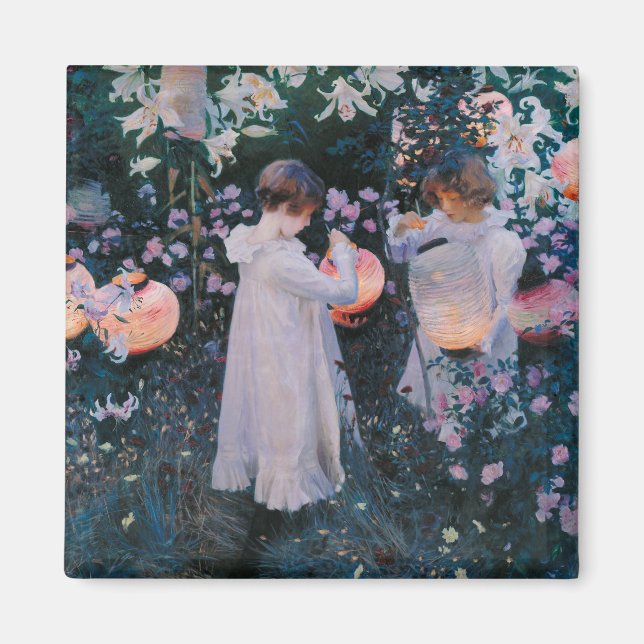 Nelke, Lily, Lily, Rose (John Singer Sargent) Magnet (Vorne)