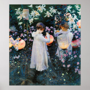 Nelke, Lily, Lily, Rose - John Singer Sargent Poster