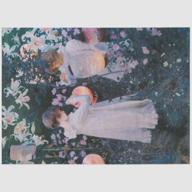 Nelke, Lily, Lily, Rose (John Singer Sargent) Seidenpapier (Vorderseite)