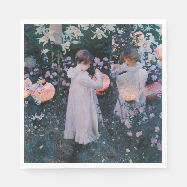 Nelke, Lily, Lily, Rose (John Singer Sargent) Serviette (Vorderseite)