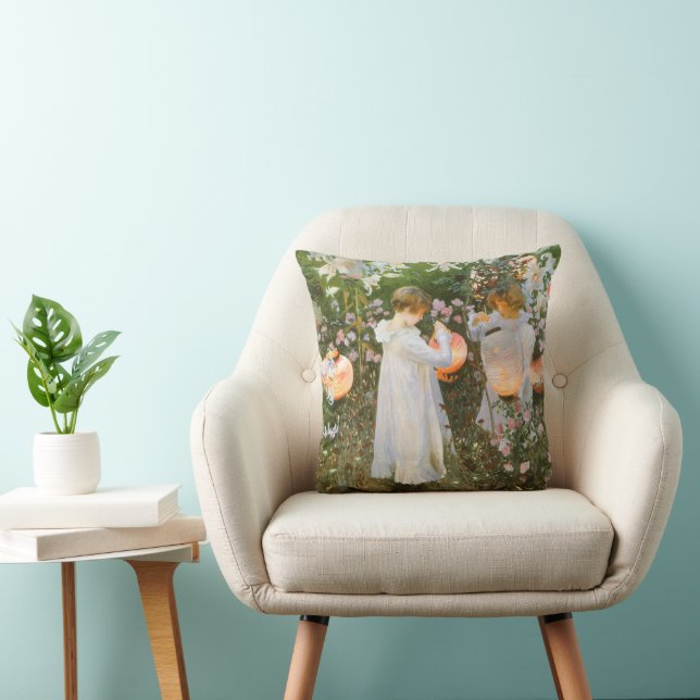 Nelke, Lily, Lily, Rose von John Singer Sargent Kissen (Stuhl )