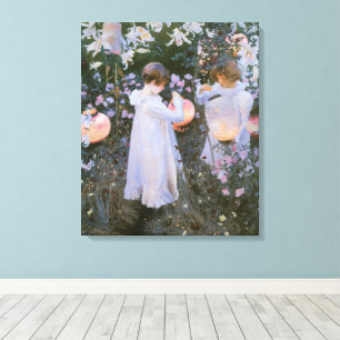 Nelke, Lily, Lily, Rose von John Singer Sargent Leinwanddruck