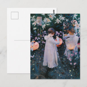 Nelke, Lily, Lily, Rose von John Singer Sargent Postkarte