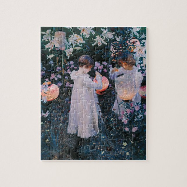 Nelke, Lily, Lily, Rose von John Singer Sargent Puzzle (Vertikal)