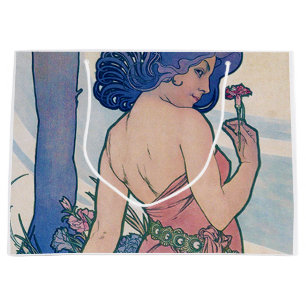 Nelke (vier Blume), Alphonse Mucha Große Geschenktüte