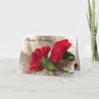 Nelken auf Brocade Birthday