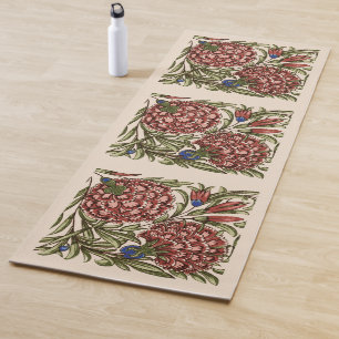 Nelken-Blumenfliese Antik Rustikal De Morgan Kunst Yogamatte