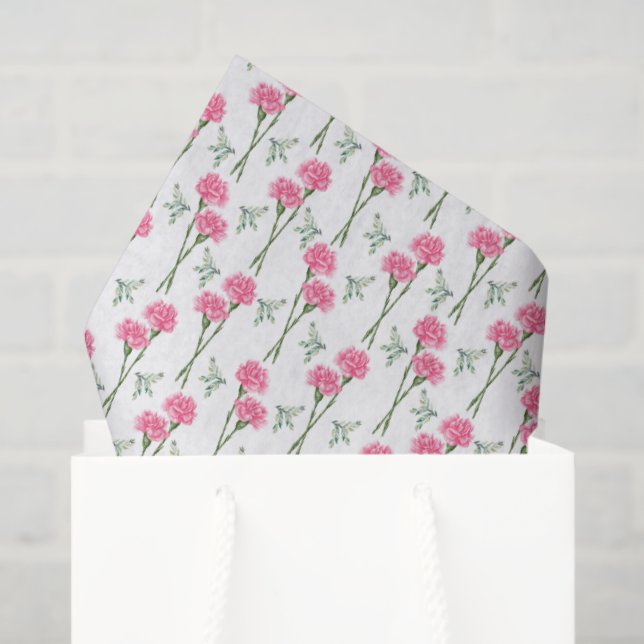 Nelken Seidenpapier (Geschenk Tasche)