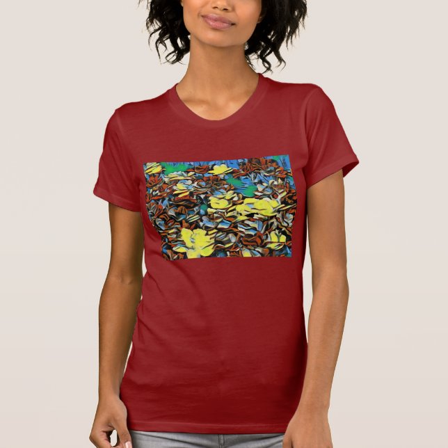 Nelken-T - Shirt (dunkelrot) mit Träumwirkung (Vorderseite)