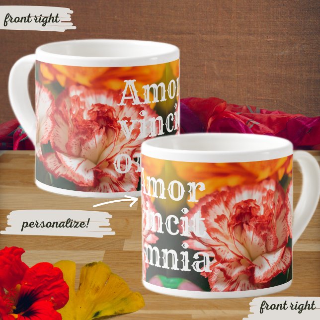 Nelken und Gerbere Espressotasse (Von Creator hochgeladen)