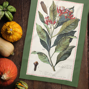 NELKEN - VINTAGE-BOTANISCHE ILLUSTRATION GESCHIRRTUCH