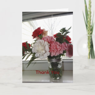 Nelkenblumenstrauß Karte