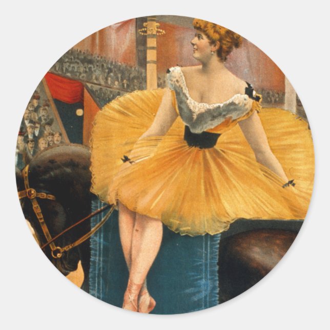 Nellie McHenry in A night at the Circus Runder Aufkleber (Vorderseite)