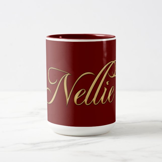 NELLIE-Tasse für Geschenke mit Namen Zweifarbige Tasse (Mittel)