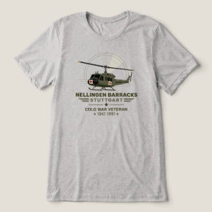 Nellingen-Kaserne Stuttgart Huey-Medevac-Veteran Tri-Blend Shirt