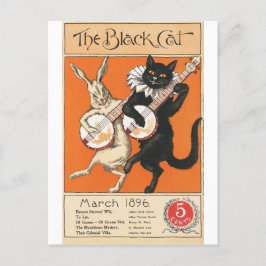 Nelly Littlehale Murphy's Black Cat - Vintager Mar Postkarte