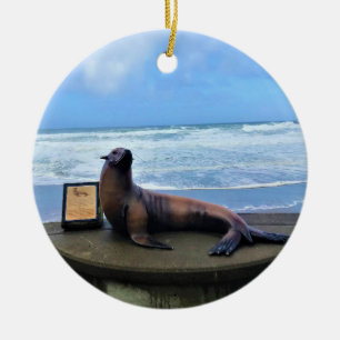 Nelscott Reef, Lincoln City, Oregon Keramik Ornament