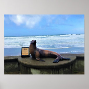 Nelscott Reef, Lincoln City, Oregon Poster