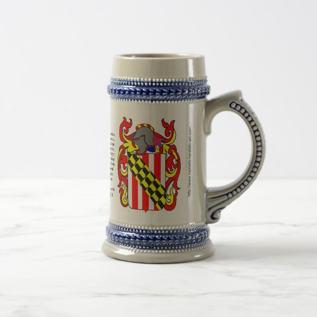 Nelson-Familienwappen Stein Bierglas (Rechts)