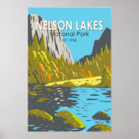 Nelson Lakes Nationalpark Neuseeland Vintag