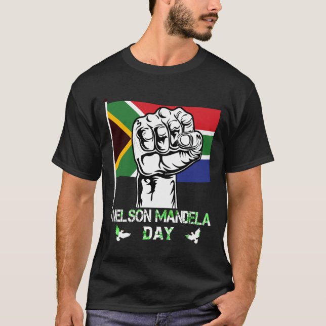 Nelson Mandela Day Black History T-Shirt (Vorderseite)