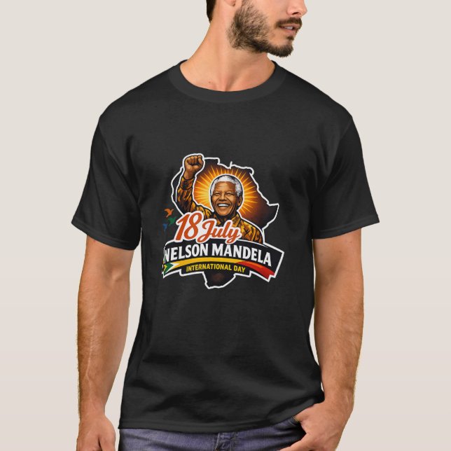 Nelson-Mandela-International-Tag T-Shirt (Vorderseite)
