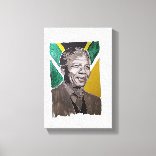 Nelson Mandela  Leinwanddruck (Vorderseite)