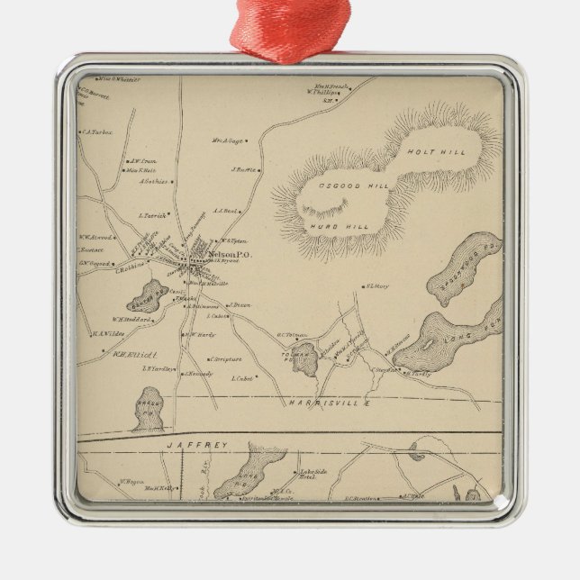 Nelson, Rindge Ornament Aus Metall (Vorne)