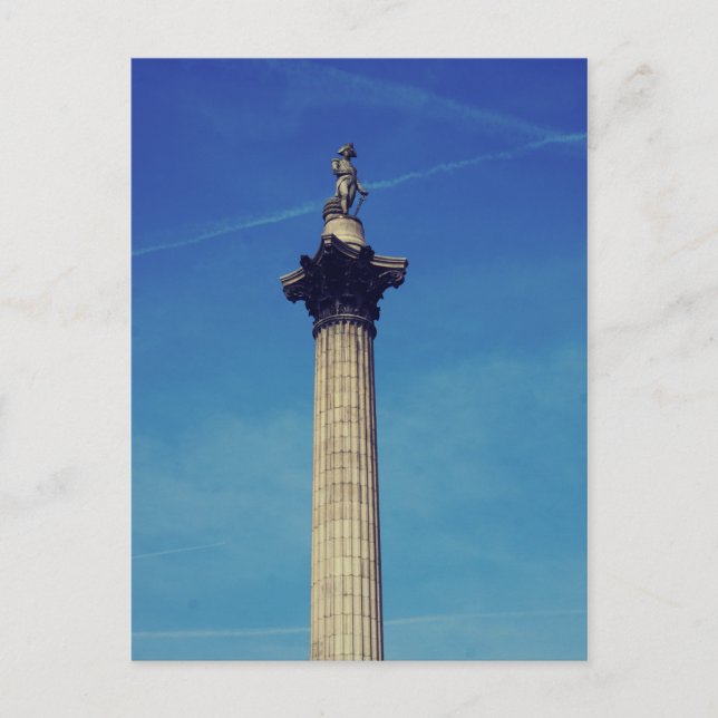 Nelsons Column London Postkarte (Vorderseite)