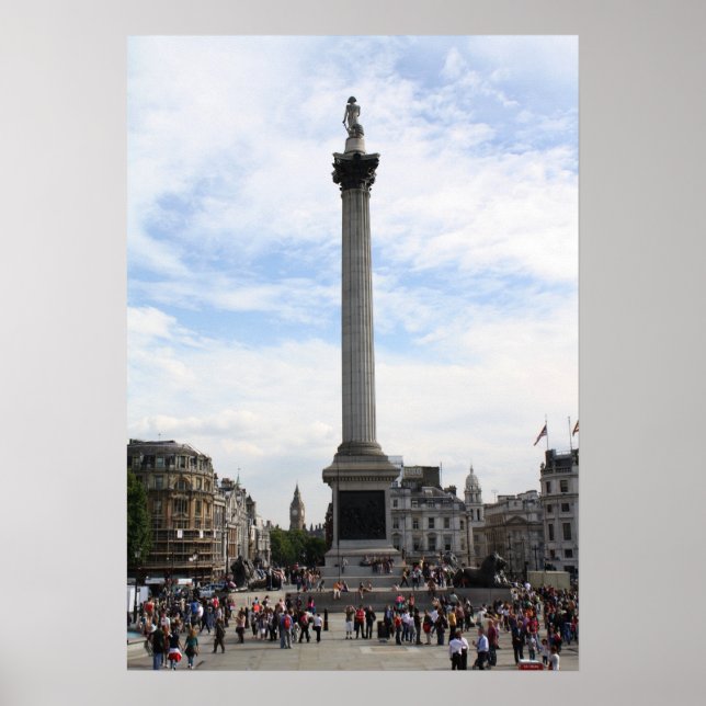 Nelson's Column, Trafalgar Square Poster (Vorne)