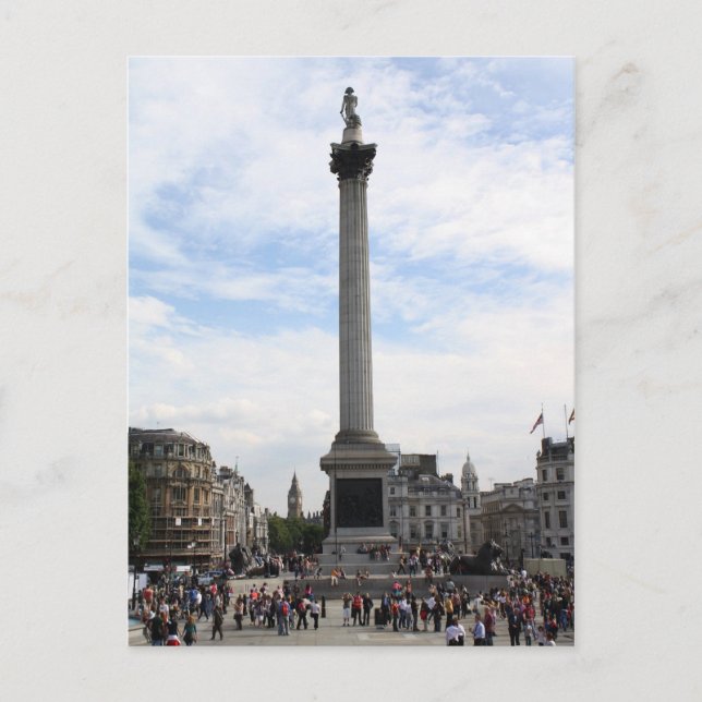 Nelson's Column, Trafalgar Square Postkarte (Vorderseite)