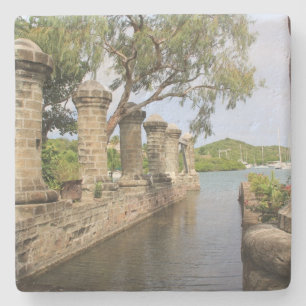 Nelson's Dockyard Antigua Square Coaster Steinuntersetzer