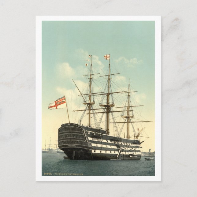Nelsons HMS-Sieg Postkarte (Vorderseite)