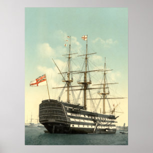 Nelson's HMS Victory Archival Print Poster