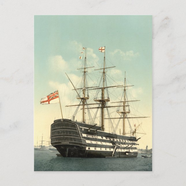 Nelsons HMS Victory Postkarte (Vorderseite)