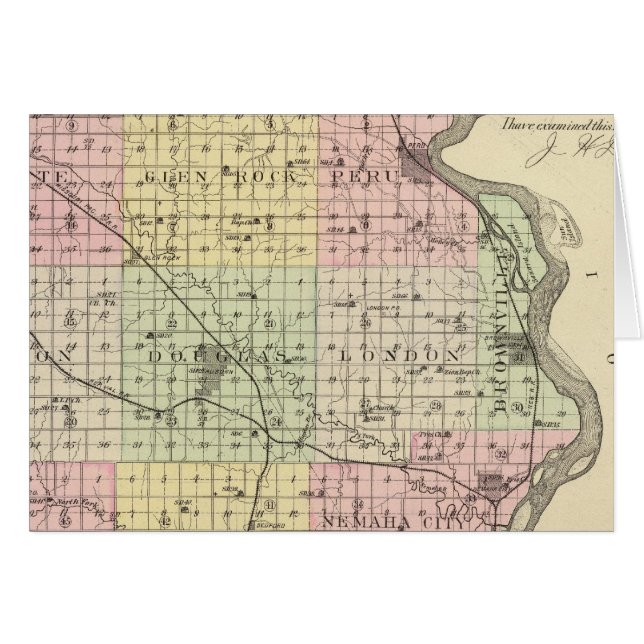 Nemaha Landkreis, Nebraska (Vorderseite (Horizontal))