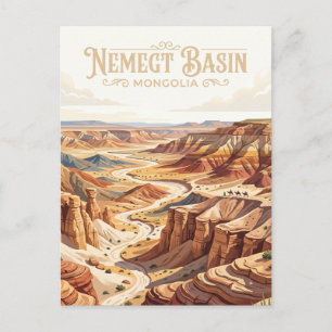 Nemegt-Becken Mongolei Postkarte