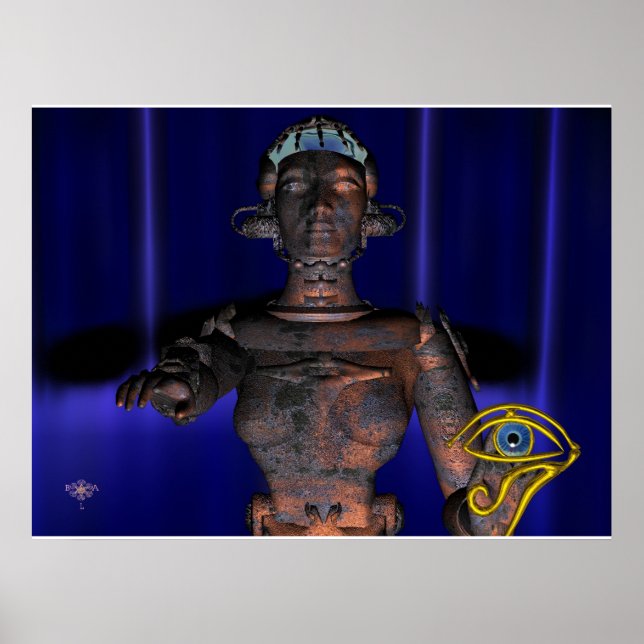 NEMEN / HYPER ANDROID MIT ANKH POSTER (Vorne)