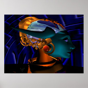 NEMEN / HYPER ANDROID PORTRAIT, Science Fiction Poster