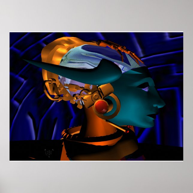 NEMEN / HYPER ANDROID PORTRAIT, Science Fiction Poster (Vorne)