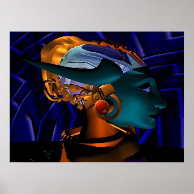 NEMEN / HYPER ANDROID PORTRAIT, Science Fiction Poster (Vorne)