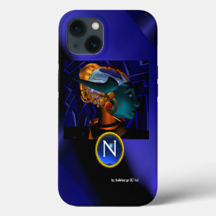 NEMES /HYPER ANDROID,Blaues Science-Fiction-Monogr iPhone 13 Hülle