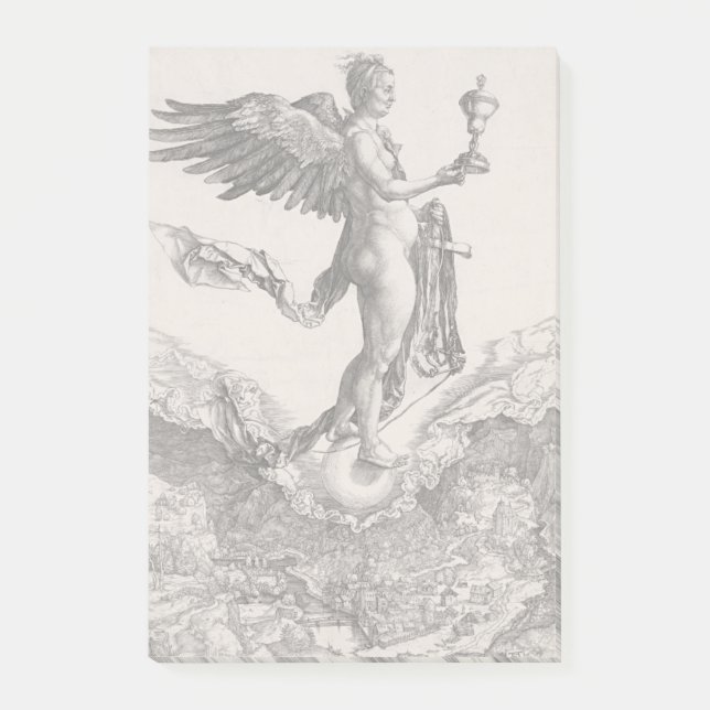 Nemesis Albrecht Durer Post-it Klebezettel (Vorderseite)