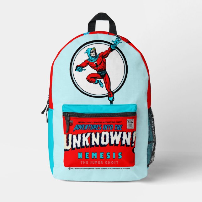 NEMESIS: Der Super-Geister-Comic-Rucksack  Bedruckter Rucksack (Vorderseite)