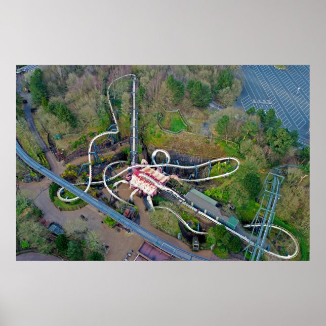 Nemesis Drone | Alton Towers Resort Poster (Vorne)